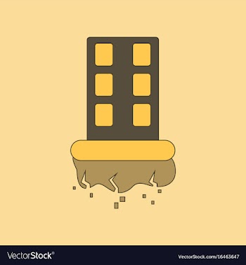 Flat icon stylish background natural disaster vector image
