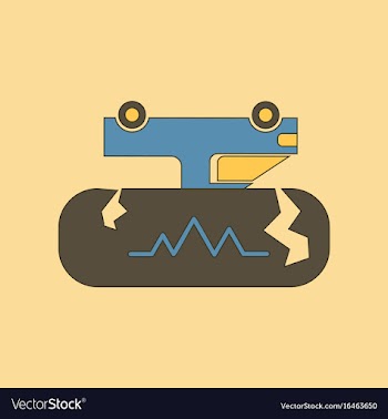 Flat icon stylish background natural disaster vector image