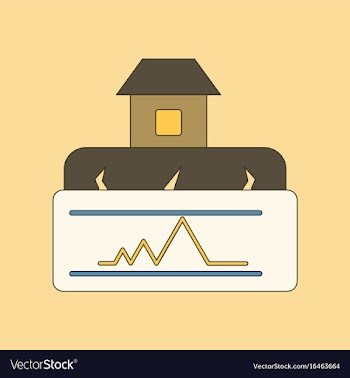 Flat icon stylish background natural disaster vector image