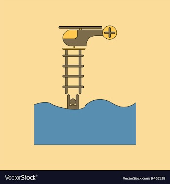 Flat icon stylish background people in the water vector image