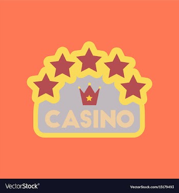 Flat icon stylish background poker casino sign vector image