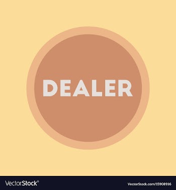 Flat icon stylish background poker chip dealer vector image