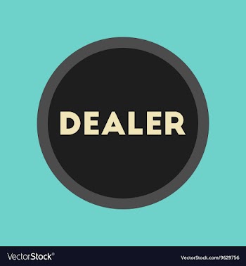 Flat icon stylish background poker chip dealer vector image