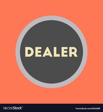 Flat icon stylish background poker chip dealer vector image