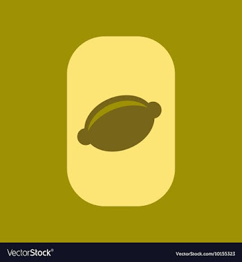 Flat icon stylish background poker lemon symbol vector image