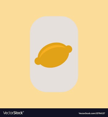 Flat icon stylish background poker lemon symbol vector image