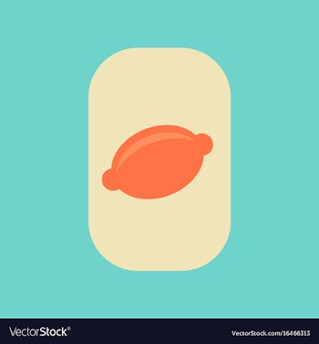 Flat icon stylish background poker lemon symbol vector image