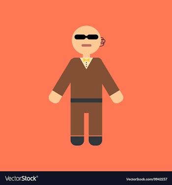 Flat icon stylish background poker male guard vector image
