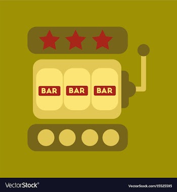Flat icon stylish background poker slot machine vector image