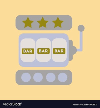 Flat icon stylish background poker slot machine vector image