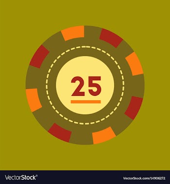 Flat icon stylish background single poker chips vector image