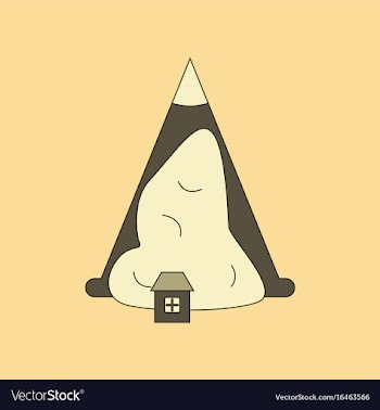 Flat icon stylish background snow avalanche vector image