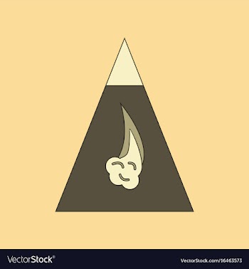 Flat icon stylish background snow avalanche vector image