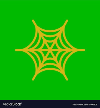 Flat icon stylish background spiders web vector image