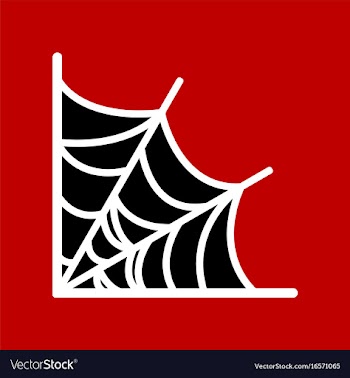 Flat icon stylish background spiders web vector image