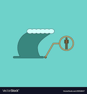 Flat icon stylish background tsunami schedule vector image