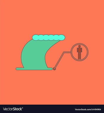 Flat icon stylish background tsunami schedule vector image