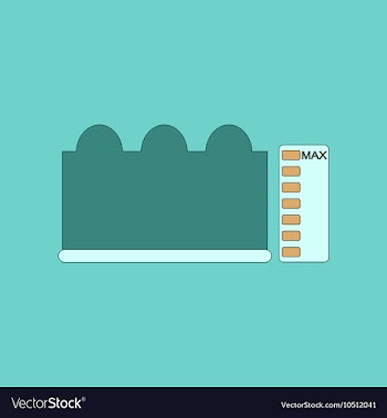 Flat icon stylish background wave height vector image