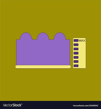Flat icon stylish background wave height vector image