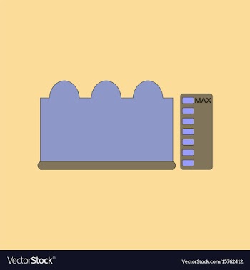 Flat icon stylish background wave height vector image