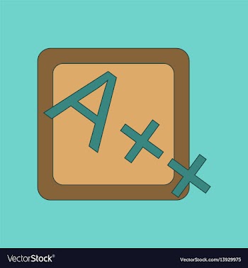 Flat icon thin lines exam score excellent vector image