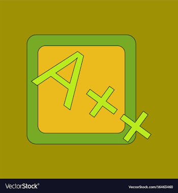 Flat icon thin lines exam score excellent vector image