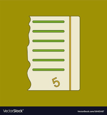 Flat icon thin lines exam score excellent vector image