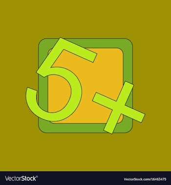 Flat icon thin lines exam score excellent vector image