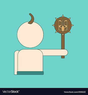 Flat icon thin lines ukrainian cossack vector image