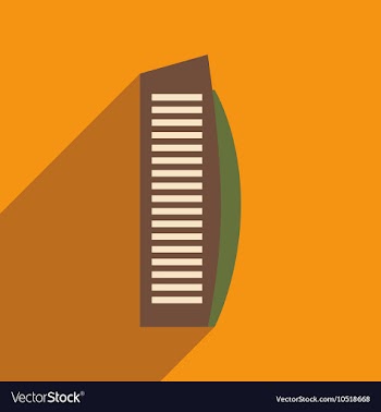 Flat icon with long shadow Arab hotel vector image