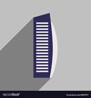 Flat icon with long shadow Arab hotel vector image