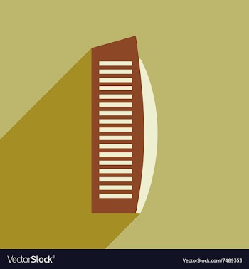 Flat icon with long shadow Arab hotel vector image