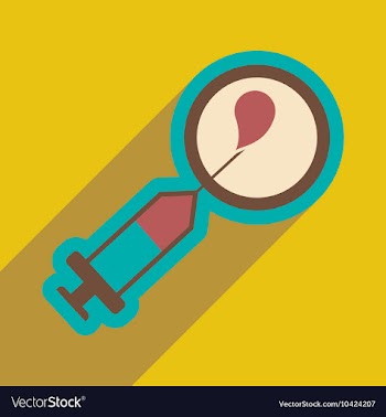 Flat icon with long shadow artificial insemination vector image