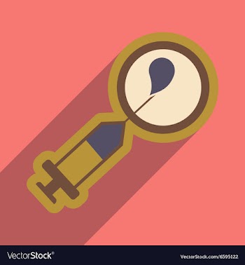 Flat icon with long shadow artificial insemination vector image