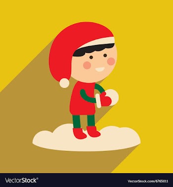 Flat icon with long shadow boy playing snowballs vector image