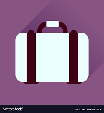 Flat icon with long shadow business case vector image