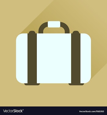 Flat icon with long shadow business case vector image