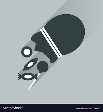 Flat icon with long shadow Candy in bag vector image