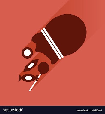Flat icon with long shadow Candy in bag vector image