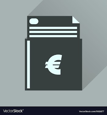 Flat icon with long shadow check book vector image