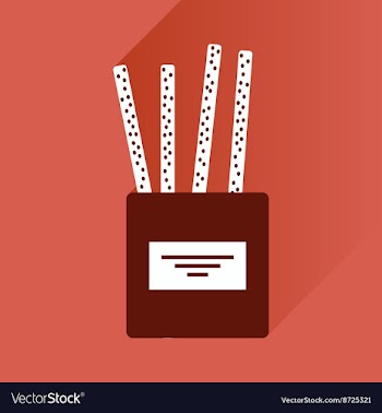 Flat icon with long shadow cheese sticks vector image