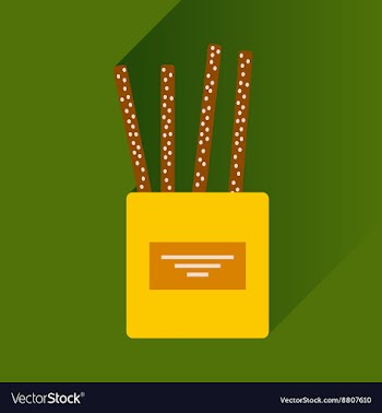Flat icon with long shadow cheese sticks vector image
