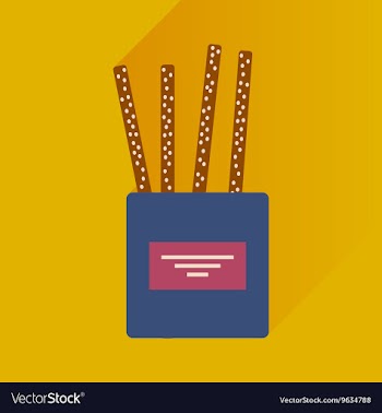 Flat icon with long shadow cheese sticks vector image