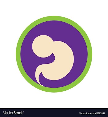 Flat icon with long shadow child in womb vector image
