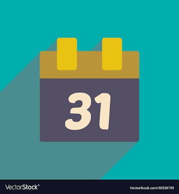 Flat icon with long shadow Christmas calendar vector image