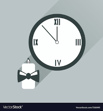 Flat icon with long shadow Christmas candle and vector image