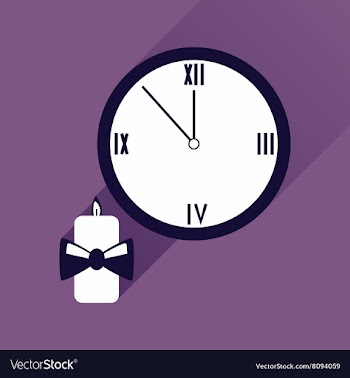 Flat icon with long shadow Christmas candle and vector image