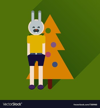 Flat icon with long shadow Christmas carnival vector image