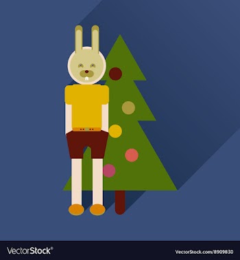 Flat icon with long shadow Christmas carnival vector image
