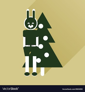 Flat icon with long shadow Christmas carnival vector image